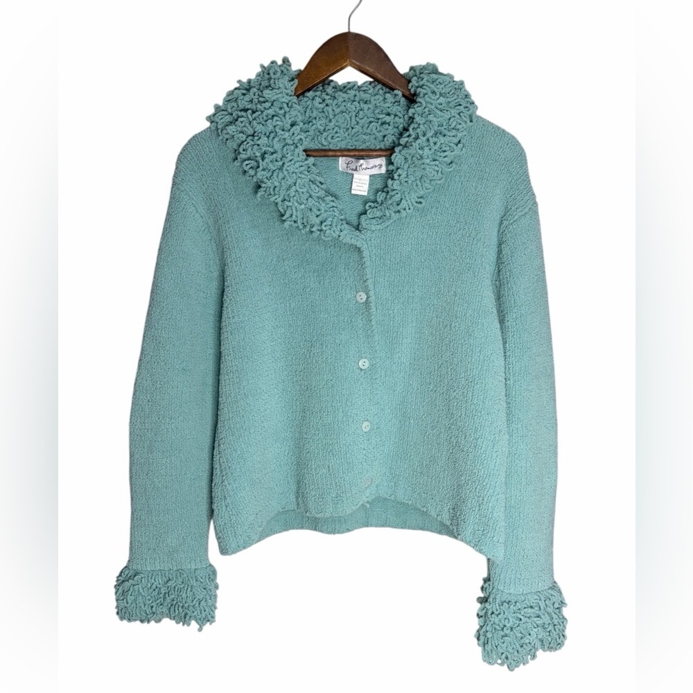 Fred Thomas Plush Cardigan Sweater